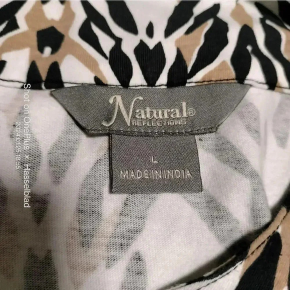 Natural Reflections Size Large Leopard Print Sleeveless Tank Dress - Picture 7 of 7